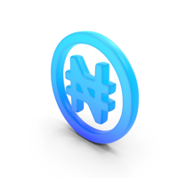 Nigerian Naira Glowing Symbol PNG & PSD Images