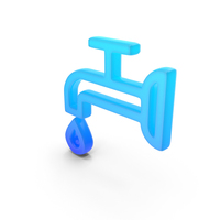 Tap Water Glowing Symbol PNG & PSD Images
