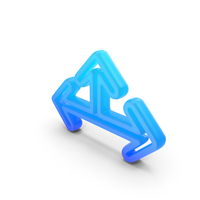 Way Arrow Glowing Symbol PNG & PSD Images