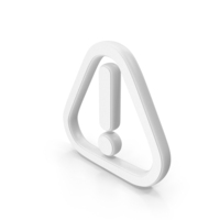 Alert White Symbol PNG & PSD Images