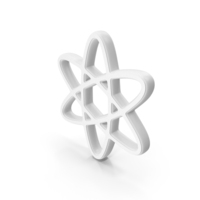 Atomic White Symbol PNG & PSD Images