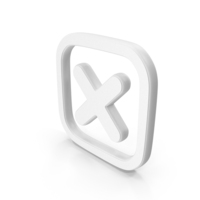 Cancelled White Symbol PNG & PSD Images