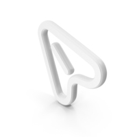Navigation White Symbol PNG & PSD Images