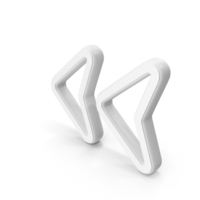 Arrow White Symbol PNG & PSD Images
