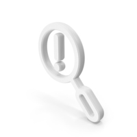 Search Error White Symbol PNG & PSD Images
