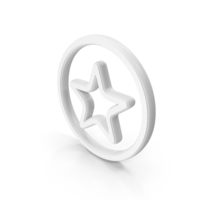Star White Symbol PNG & PSD Images