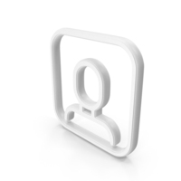 User Profile White Symbol PNG & PSD Images