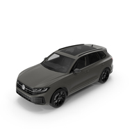 Volkswagen Touareg 2024 Grey Lights On PNG & PSD Images