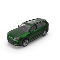 Generic SUV Car Green Colored PNG & PSD Images