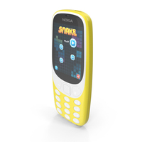 Yellow Nokia 3310 New Lights On PNG & PSD Images