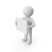 Stickman With Billboard PNG & PSD Images