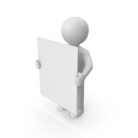 Stickman with Billboard PNG & PSD Images
