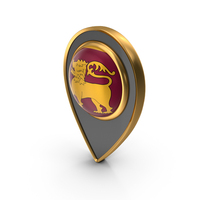 Flag Of Sri Lanka Dual Shade Locate PNG & PSD Images
