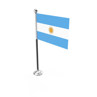 Argentina Country Desk Small Stand Flag PNG & PSD Images