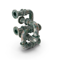 Rusty Green Pipes PNG & PSD Images