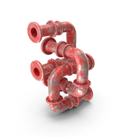 Rusty Red Pipes PNG & PSD Images