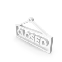 Closed Board Icon White PNG & PSD Images
