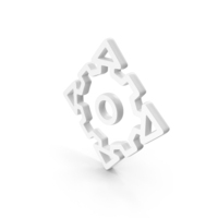 Detailed Arrows Setting Icon White PNG & PSD Images