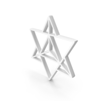 Merkaba Icon White PNG & PSD Images