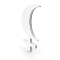 Moon Lilith Icon White PNG & PSD Images