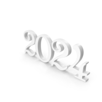 New Year 2024 New Year Icon White PNG & PSD Images