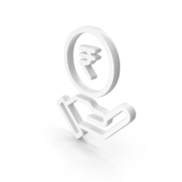 Personal Loan EMI Calculator Icon White PNG & PSD Images