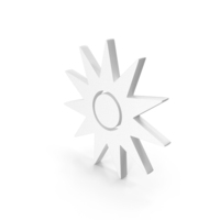 Radiation Optical Icon White PNG & PSD Images