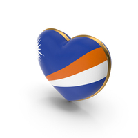 USA States Marshall Islands Flag Heart Dual Side PNG & PSD Images