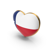 USA States Texas Flag Heart Dual Side PNG & PSD Images