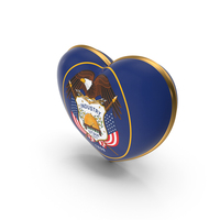 USA States Utah Flag Heart Dual Side PNG & PSD Images
