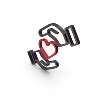 Care Heart Save Love PNG & PSD Images