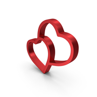 Double Heart Symbol PNG & PSD Images