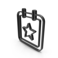 Favorite Star Calendar Icon PNG & PSD Images