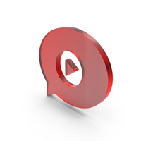 Chat Bubble Center Play Icon PNG & PSD Images