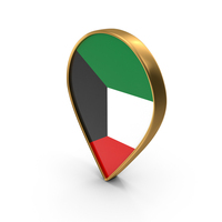 Kuwait Flag Navigate Location Map PNG & PSD Images