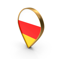 South Ossetia Flag Navigate Location Map PNG & PSD Images