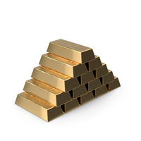 Gold Bar Small Piramid Stack PNG & PSD Images