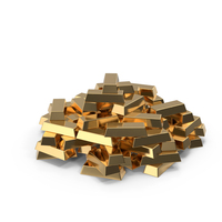 Gold Bar Big Random Stack PNG & PSD Images