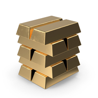 Gold Bar Small Stack PNG & PSD Images
