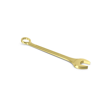 Gold Combo Wrench PNG & PSD Images