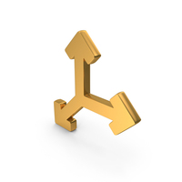 XYZ Coordinate System Icon Gold PNG & PSD Images