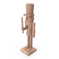 Wooden Christmas Nutcracker PNG & PSD Images