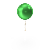Green Mettalic Round Balloon PNG & PSD Images
