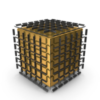 Box Pieces On Cube Abstract PNG & PSD Images