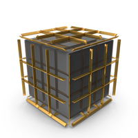 Medium Pieces Box Cube Abstract PNG & PSD Images