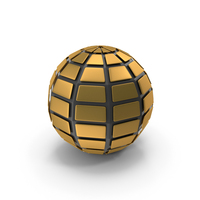 Sphere Inside SRectangle Bits Abstract PNG & PSD Images