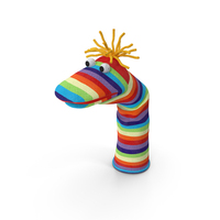 Striped Sock Puppet with Googly Eyes Boy PNG & PSD Images