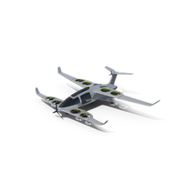 Atea eVTOL Silver PNG & PSD Images