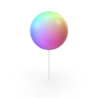 Hydrogen Gas MultiColor Balloon PNG & PSD Images