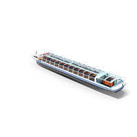 Canal Amsterdam Glass Top Pleasure Boat PNG & PSD Images